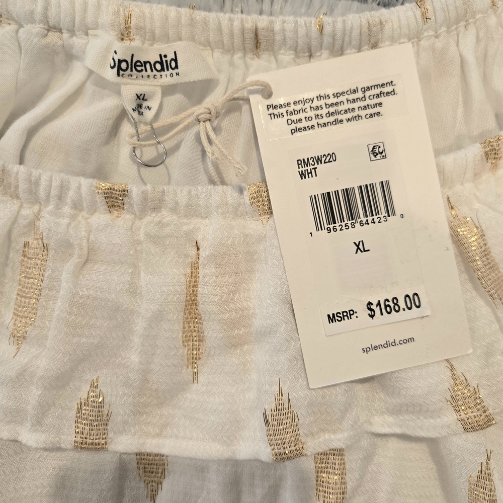 Splendid Leslie Lurex Tank Womens XL New With Tags - Picture 4 of 5